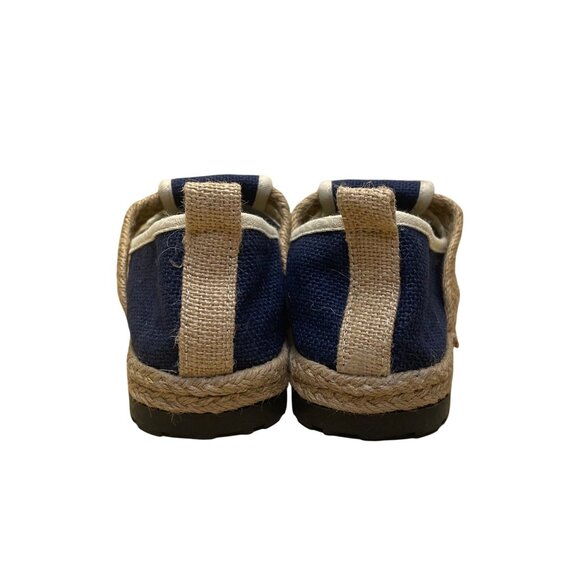 Espadrille Style Women’s Navy & Natural Canvas Slip-On Shoes Size EU37/US7 - Picture 7 of 8